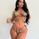 Sexy Backless Bandage Bikinis Tight 2 Piece Set DYSC-DY24A1195YYB012613