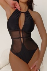 See Through Backless Tie Up Tight One Piece Swimsuit DYSC-DY23A1085YYB112113