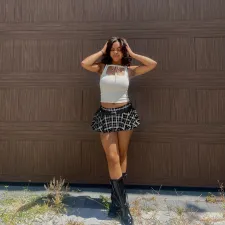 Plaid With Bottomed Pod Pant Skirt ASL-GL6737