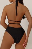 See Through Backless Tie Up Tight One Piece Swimsuit DYSC-DY23A1085YYB112113