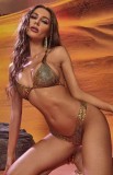 Sexy Hanging Neck Backless Swimsuit 3 Piece  DYSC-DY3110308