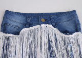 Holes Tassel Washed Jeans ME-378