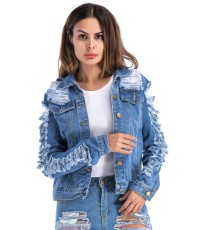 Big Holes Denim Jackets GQDH-6369