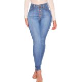 High Waisted Washed Fashion Jeans GKNF-178