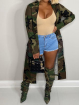 Long Sleeve Camouflage Long Coat LSD-2207