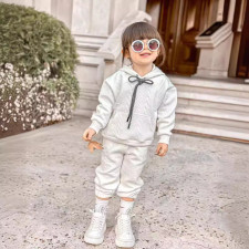 Kids Long Sleeve Hooded Sweatshirt 2 Piece Set GYAY-M8104