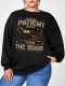 Plus Size Long Sleeve Print O Neck Sweatshirts FOSF-8391