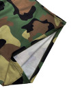 V Neck Camouflage Print Sleeveless Midi Dress LSD-2145