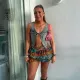 Sexy Cake Vintage Print Half Body Skirt  XEF-49311
