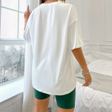 Loose Letter Print Casual Homewear Pajamas Suit GLSY-W0276
