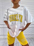 Loose Letter Print Casual Homewear Pajamas Suit GLSY-W0276