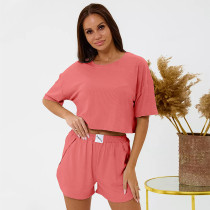 Casual Pajama Shorts Loungewear Set GLSY-W0280
