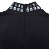 Long Sleeve Hot Drill Fashion Slim Romper BY-6995