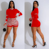 Long Sleeve Hot Drill Fashion Slim Romper BY-6995