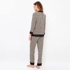 Cardigan Print Pajama Set Casual Homewear GLSY-W0273