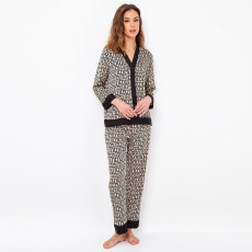 Cardigan Print Pajama Set Casual Homewear GLSY-W0273