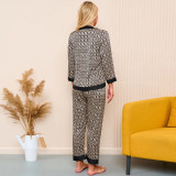 Sexy Sling Pants Robe Pajamas Homewear Three-piece Set GLSY-10101