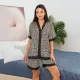 Short Sleeve Short Pants Kimono Collar Home Pajama Set GLSY-W0250