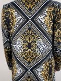 Sexy Printed Halter Long SleeveThree Piece Swimsuit LSL-0012