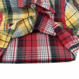 Fashion Plaid Tweed Buttoned Lapel Small Jacket BGN-350