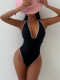 Solid Color Sexy One Piece Swimsuit CSYZ-919