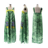 Stripe Print Sling Loose Jumpsuit SFY-495