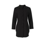 Long Sleeve Lapel Split Solid Shirt AIL-282