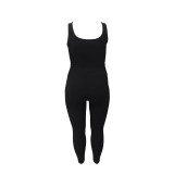 Sexy Solid Tank Tops Pants Sport 2 Piece Set LSD-135444