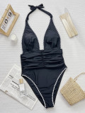 Solid Color Sexy One Piece Swimsuit CSYZ-919