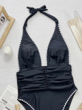 Solid Color Sexy One Piece Swimsuit CSYZ-919