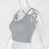 Sleeveless U Neck Slim Sexy Tank Top GZJF-ZJ2575