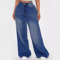 Fashion Loose Drag Floor Wide Leg Jeans GKNF-TSX-11030