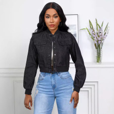 Fashion Long Sleeve Denim Jacket GKNF-TSC-2329
