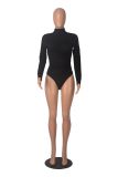 Long Sleeve Solid Color Bodysuit GXYF-H0392