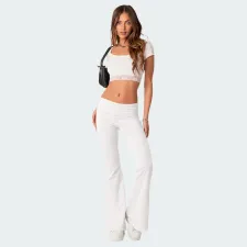 Fashion Slim Low-Rise Flared Pants GXYF-H0412