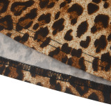 Leopard Print Half-length Fishtail Skirt GXYF-H0409