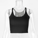 Sleeveless U Neck Slim Sexy Tank Top GZJF-ZJ2575