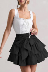 Sexy Bow Ruffle Cake Skirt GXYF-H0403