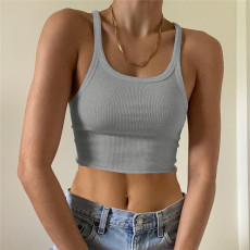 Sleeveless U Neck Slim Sexy Tank Top GZJF-ZJ2575