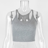 Sleeveless U Neck Slim Sexy Tank Top GZJF-ZJ2575