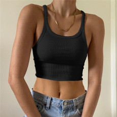 Sleeveless U Neck Slim Sexy Tank Top GZJF-ZJ2575
