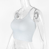 Sleeveless U Neck Slim Sexy Tank Top GZJF-ZJ2575