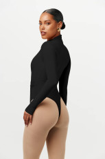Long Sleeve Solid Color Bodysuit GXYF-H0392
