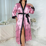 Plus Size Fashion Casual Loose Printed Long Pajamas GDNL-H6136
