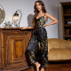 Little Cherry Printed Pajamas Ice Silk Loungewear Set GDNL-5211