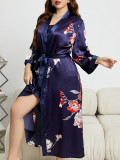 Plus Size Fashion Casual Loose Printed Long Pajamas GDNL-H6136