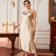 Plus Size Fashion Lace Nightgown Long Loungewear GDNL-H260