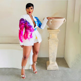 Fashion Printed Suit Short Pants 2 Piece Set YF-X20004