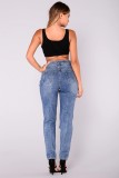 Fashion Holes Slim Jeans LX-5537