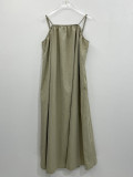 Plus Size 1XL-5XL Solid Colour Dress QMZF-1893
